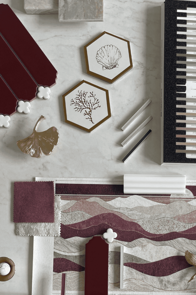 plytki-burgundowe-cecile-rubin-z-biala-koniczyna-raw-decor-moodboard-inspiracyjny-trendy-2025-2026