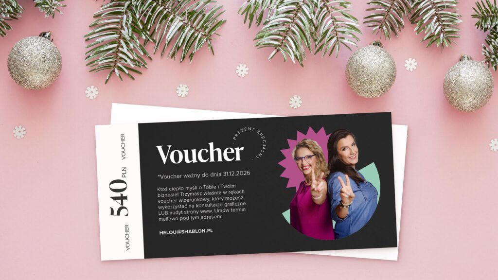 Voucher konsultacje graficzne lub audyt Voucher na konsultacje graficzne lub audyt strony www