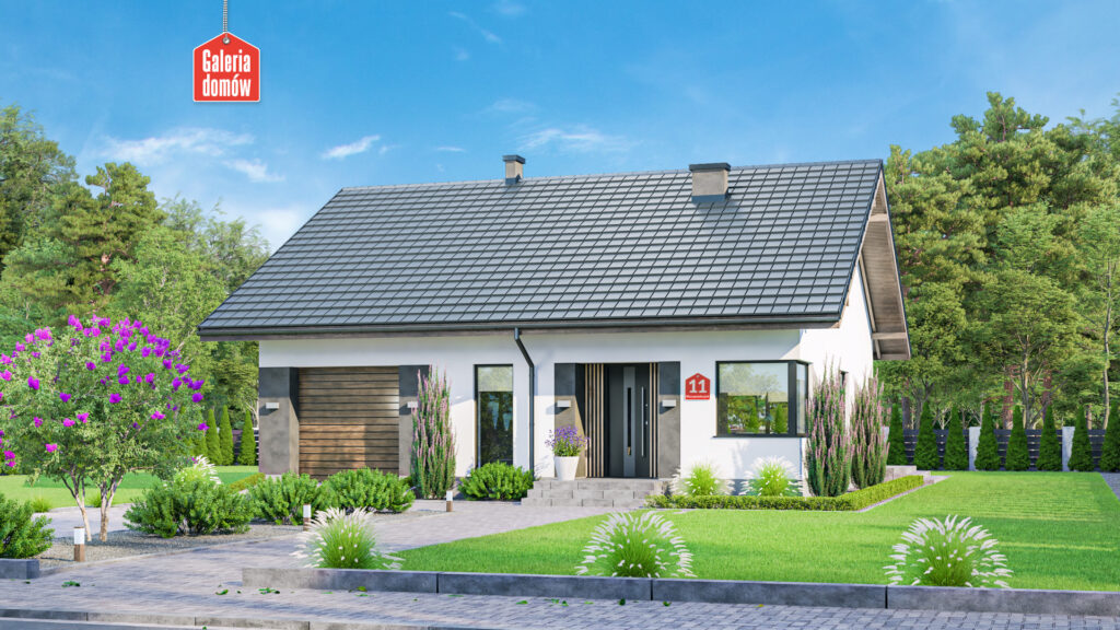 Tanie domy parterowe garażem dwa